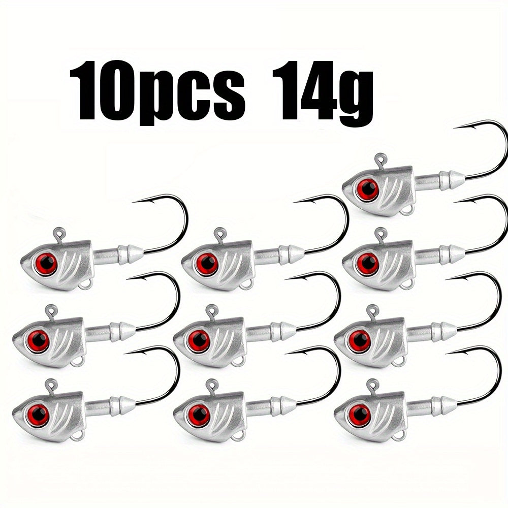 Luminous 10pcs Swimbait Jig Heads