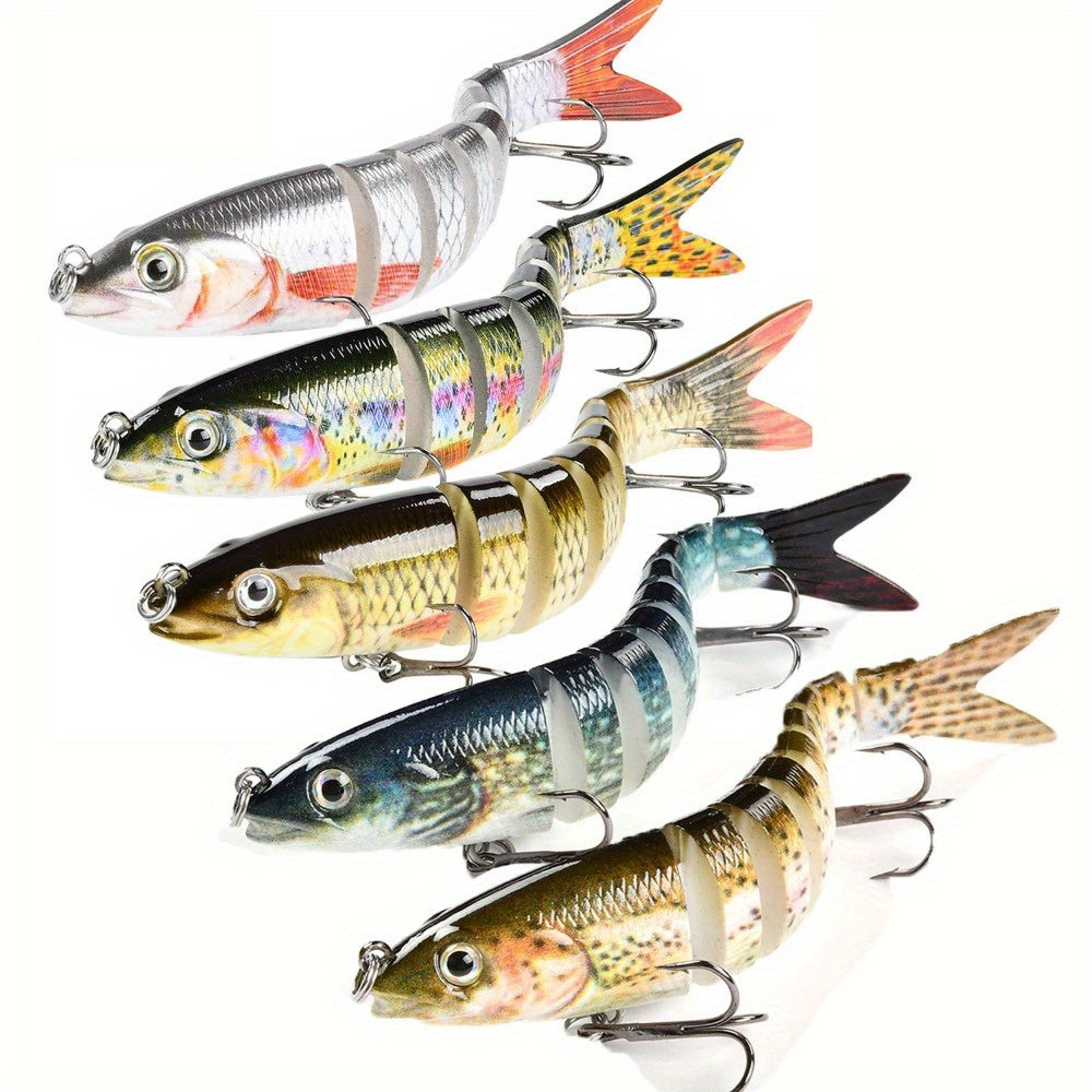 3/5pcs Slow Sinking Lifelike Swimbait Fishing Lures