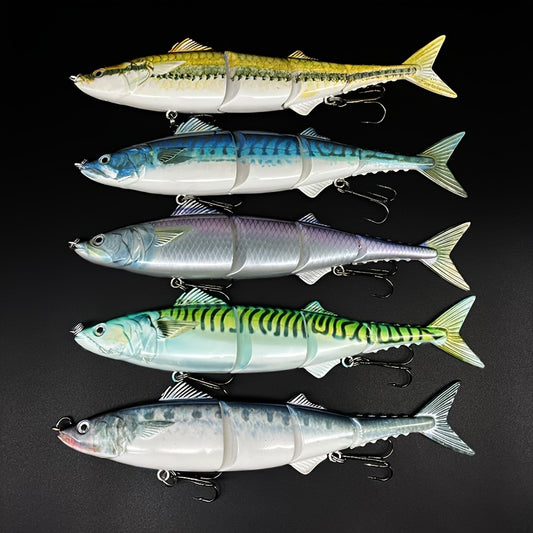 1pc Multi-Jointed Sinking Fishing Lure, Realistic Swimming Action