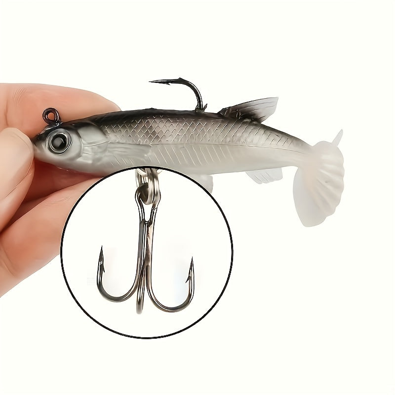 5pcs Premium Soft Fishing Lures with Lead Jigs