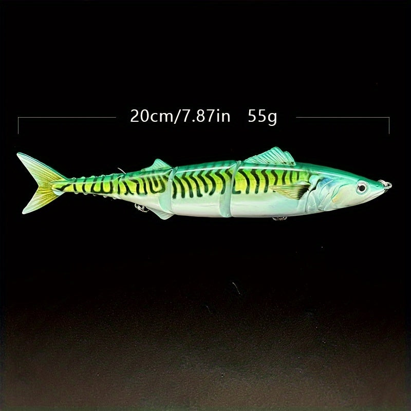 1pc Multi-Jointed Sinking Fishing Lure, Realistic Swimming Action