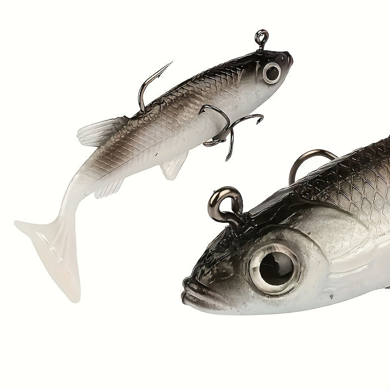 5pcs Premium Soft Fishing Lures with Lead Jigs