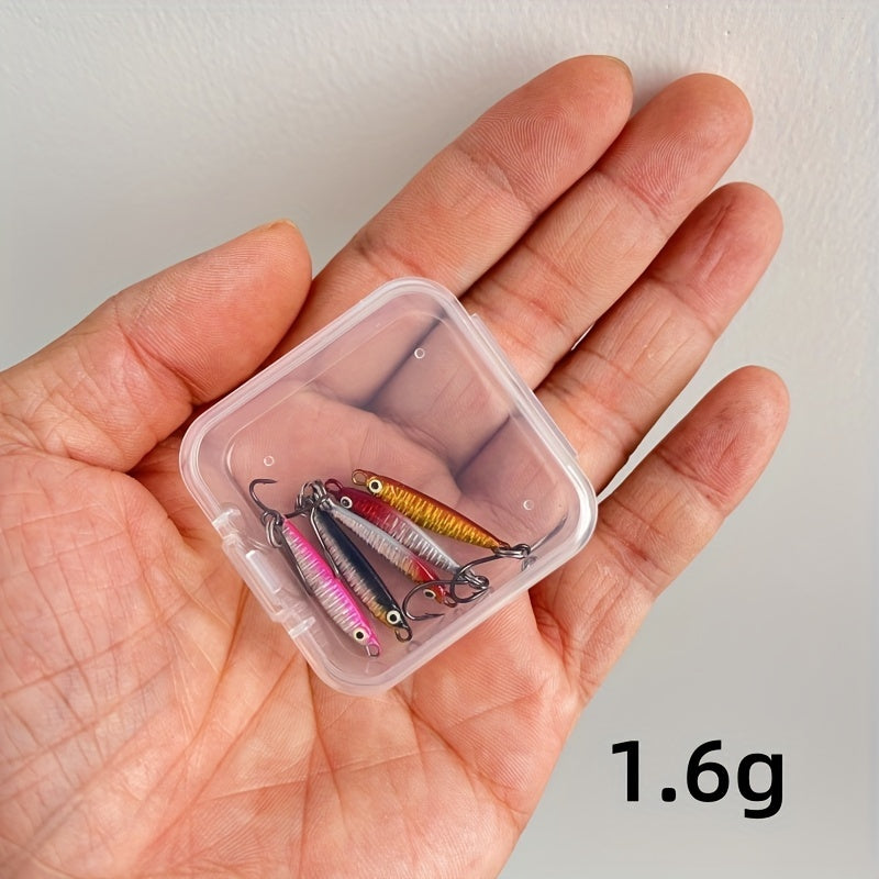 5pcs Iron Alloy Micro Lure Fishing Bait