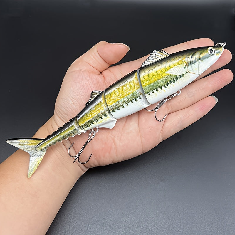 1pc Multi-Jointed Sinking Fishing Lure, Realistic Swimming Action