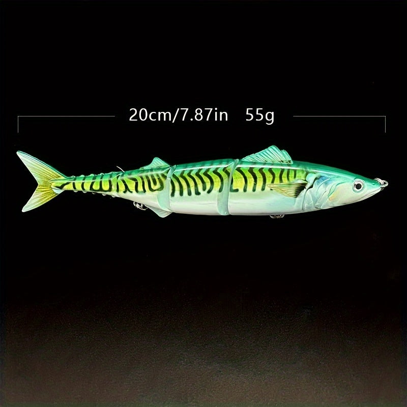1pc Multi-Jointed Sinking Fishing Lure, Realistic Swimming Action