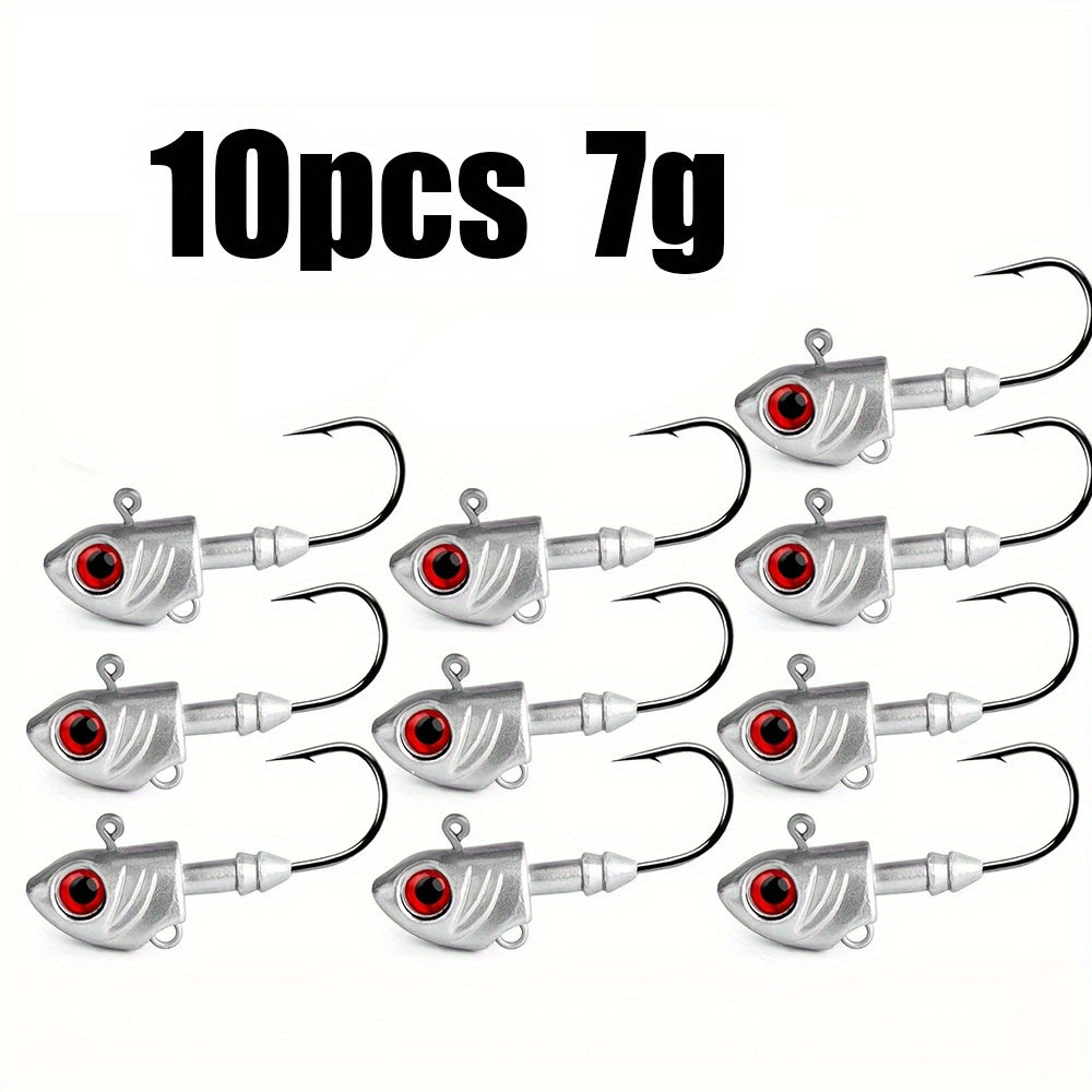 Luminous 10pcs Swimbait Jig Heads