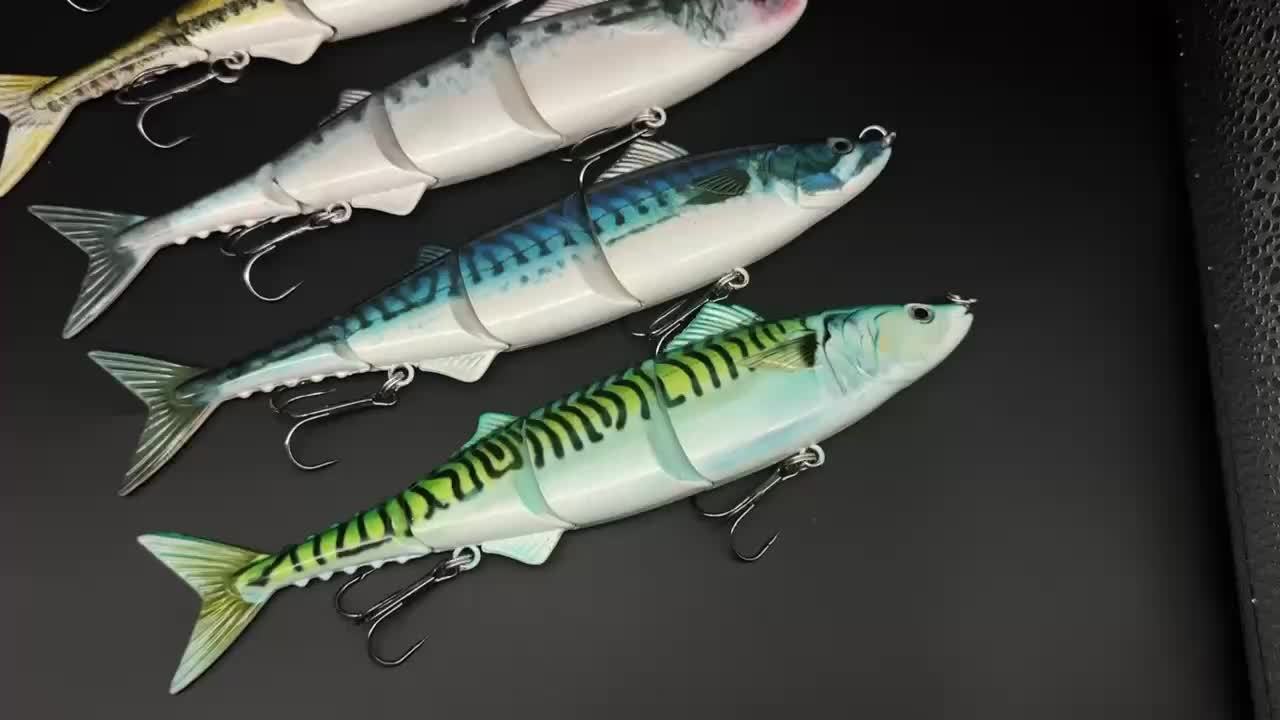 1pc Multi-Jointed Sinking Fishing Lure, Realistic Swimming Action