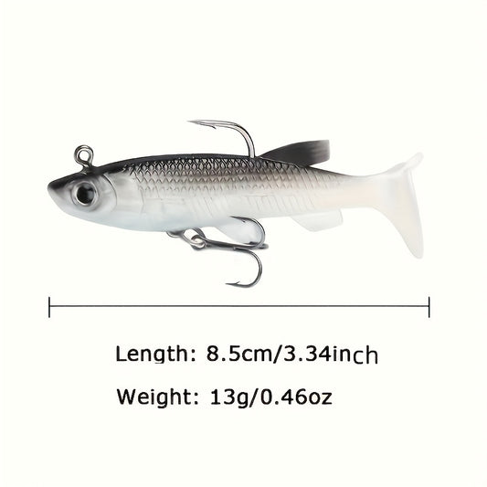 5pcs Premium Soft Fishing Lures with Lead Jigs