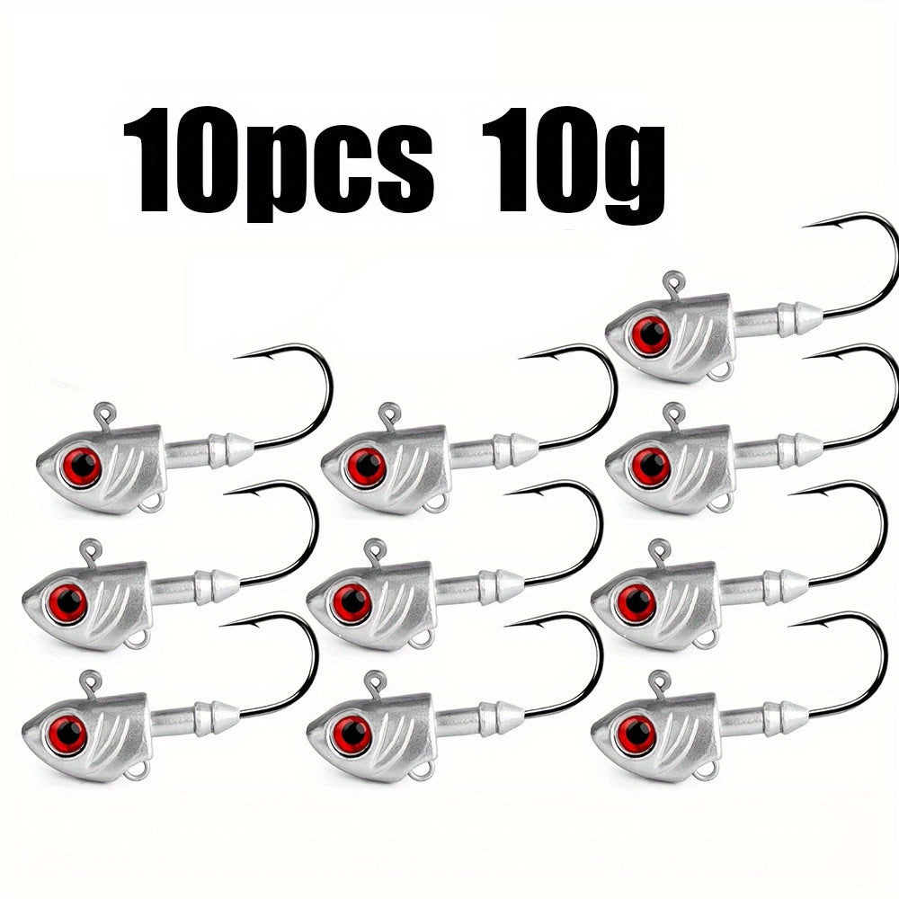 Luminous 10pcs Swimbait Jig Heads