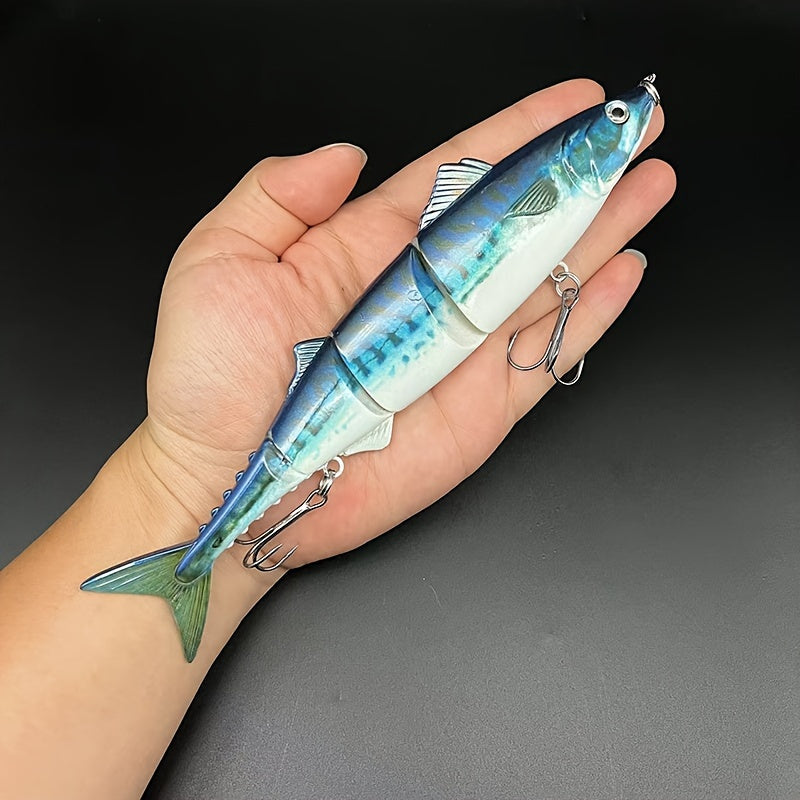 1pc Multi-Jointed Sinking Fishing Lure, Realistic Swimming Action