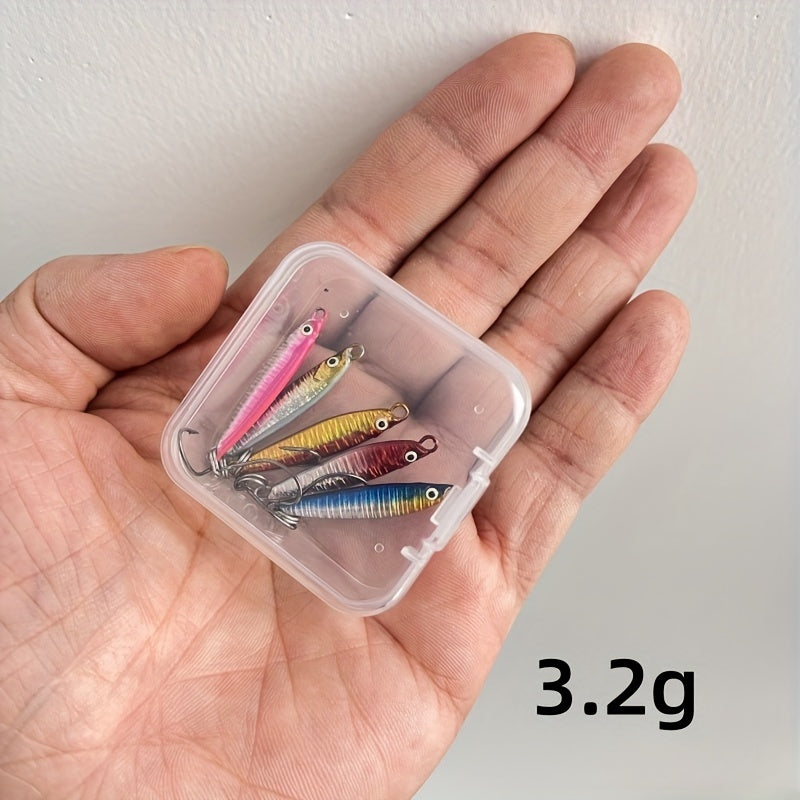 5pcs Iron Alloy Micro Lure Fishing Bait