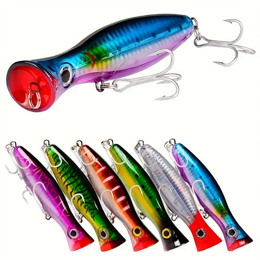 6-Pack Proven Catcher Topwater Popper Lures