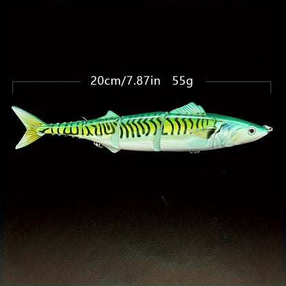 1pc Multi-Jointed Sinking Fishing Lure, Realistic Swimming Action