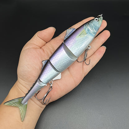 1pc Multi-Jointed Sinking Fishing Lure, Realistic Swimming Action